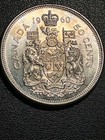 1960 Canada Half Dollar Silver Coin Nice Bu 