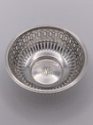 Incredible Sterling Silver Nut Tray W reeded Rim And Reticulated Sides
