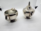 Vintage Oneida Usa Decorative Silver-plated Sugar And Creamer Bowl Set Of Two