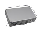 1 Pc Aluminum Frame Storage Box Case With Lock For 100 Pcs - 52 Mm Coin Holders