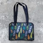 Thirty-one Fold N Go Organizer Feather Design Craft Storage Tote Bag