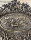 Rare Large Antique French Art Nouveau Bronze Tray Zeus Mythology C1900