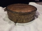 Decorative Brass Plate Embossed Romantic Scene Vintage Style Home Decor Art