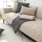 Jacquard Sofa Cushion Non-slip Sofa Cover Cushion Plush  Universal Solid Color