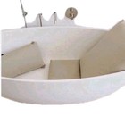 Badesofa Luxury Bath Pillow Quick Drying Back Small Beige 21 18 6 5