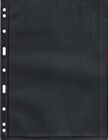 25 New Vario Stamp Stock Pages 1s Black Sheet Double Side For 3   4 Ring Binder