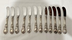 12 Reed   Barton Francis First 1 Sterling Silver Butter Knives Hh No Mono 6 
