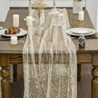 Metallic Sheer Table Runner For Wedding Holiday Party
