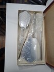 Vintage Ladys Vanity Dresser Set Comb Brush Mirror Silver Tone Granny Core