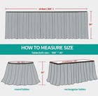 Black Table Skirt 14ft Polyester Tablecloth For Weddings Banquets Or Restaurants