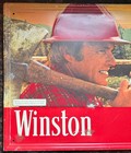 Vintage 1980 Winston Cigarette Tobacco Metal Tin Sign 21x17