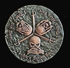    loose Lips Sink Ships    Pirate Challenge Coin  1 75     Two Tone Edc