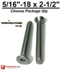 5 16-18 X 2-1 2  Stainless Steel Trailer Flooring Floorboard Screw Torx W  Bits