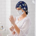 8 Pcs Scrub Caps For Women With Buttons  Adjustable Bouffant Surgical Hat Wit   