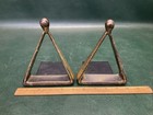 Pair Of Mcm Jenfred Ware Triangular Bookends Designed By Ben Seibel