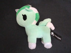 Aurora Tokidoki Flower Power Water Lily Unicorno Green Soft Plush Keychain Clip