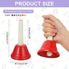 2 Set Hand Bells Set 8 Note Musical Bells Diatonic Bells  White mixed Colors