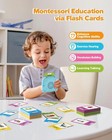 Airbition Talking Flash Cards For Toddlers Ages 1   4 224 Words English Blue