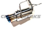 Fairlady 350z Z33 Y-pipe Back 3  Exhaust W  Silencer   Burnt Tips Catback 350 Z