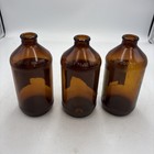 Lot Of 3 1969 Schlitz Beer Bottles Paper Labels Stubby Amber Glass   13