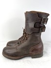 Vtg Wwii Us Army Military M-1943 M43 Double Buckle Combat Boots 1940s Mens 10 E