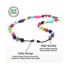 Chew Necklaces For Sensory Kids 2 Pack  Baby Silicone Teething Necklace  Nurs   