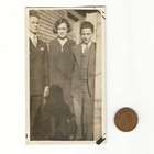 Flapper Woman Siblings Vernacular Photographer Shadow 1920s Vintage Photo