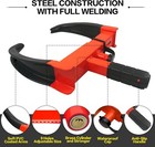 Trailer Wheel Clamp Lock Max 10  Tire Width Anti Theft Tire Boot Black Red