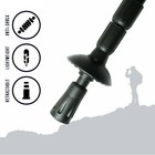 Anti-shock Walking Hiking Stick 4 Section Retractable Adjustable Trekking Stick