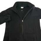 Magellan Outdoors Women Sz M Black Arctic Fleece Full Zip Fitted Jacket Pockets