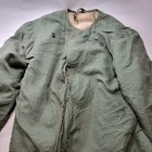Vintage Authentic 1958 Military Field Jacket Cold Weather Liner Size Small Green