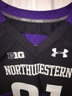 Game Worn Northwestern Wildcats Football Jersey Used Under Armour  81