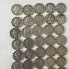 Mercury Dimes Silver Lot Of 48