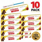 10 Pack New Paste Wormer Horse Dewormer Apple Flavor-free Shipping Exp01 2028