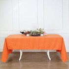 Orange 60x126 Rectangle Polyester Tablecloth Wedding Party Catering Kitchen