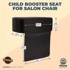 Kids Booster Seat  Hair Salon Chair For Children s Haircuts  Waterproof  black 