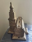 Antique Large Independence Hall Cast Iron Coin Bank 1875 Enterprise  Mfg  Co 