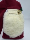 Vintage Woof   Poof Plush Santa Claus Christmas Ornament 10    Bell 1999 Rare