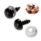 Black Plastic Safety Eyes With Washers 6-20mm Toy Teddy Bear Doll Hand Diy Craft