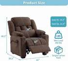 Electric Reclining Chair Oversized Power Recliner Chair With Heat  massage Adult