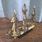 Vintage Wood Flying Fish Clipper Ship Model 12  Nicely Detailed 