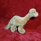 Vintage 1980 Dakin Prehistoric Pets Brontosaurus Plush Dinosaur Brown 14  Clean 