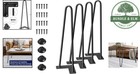 16 Inch Hairpin Furniture Legs For Diy Projects With Rubber Floor Protectors