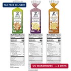 Quaker Large Rice Cakes  Gluten Free  3 Flavor Variety Pack  6 Count