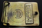John Deere Engine Works Waterloo Employee Fire Brigade 1985 Belt Buckle 10 Year