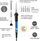 60w Electric Soldering Iron Welding Gun Tool Kit Solder Wire Desoldering Pump Us