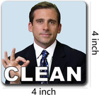 Michael Scott Prison Mike Funny Dishwasher Magnet Clean Dirty Sign Sticker