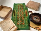 Vintage 1941  E s  Lowe Weighted Roulette Wheel Layout With 2 Balls In Box