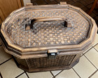 Vintage Large Lerner Sewing Box W original Tray 16  X 10  X 9    Accessories