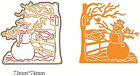Metal Steel Leaves Cutting Dies Christmas Snowman Craft Die Cut Set For Diy Scra